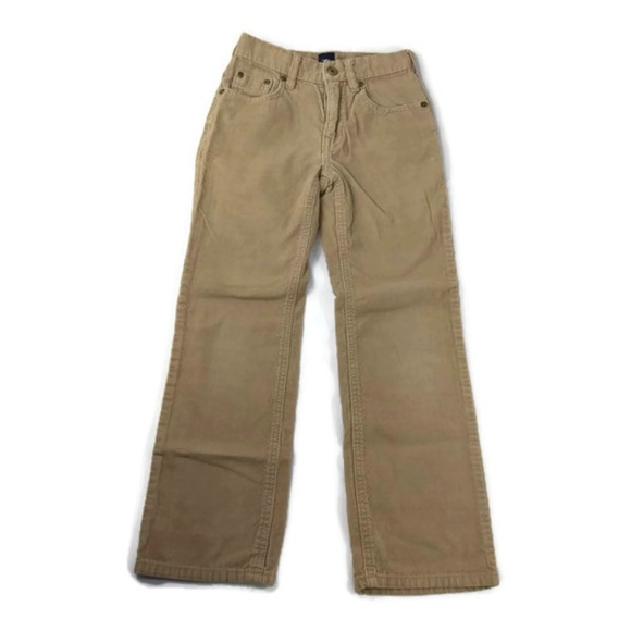 Boys Gap Kids Beige Corduroy Slacks Pants Size 8 - Picture 1 of 3